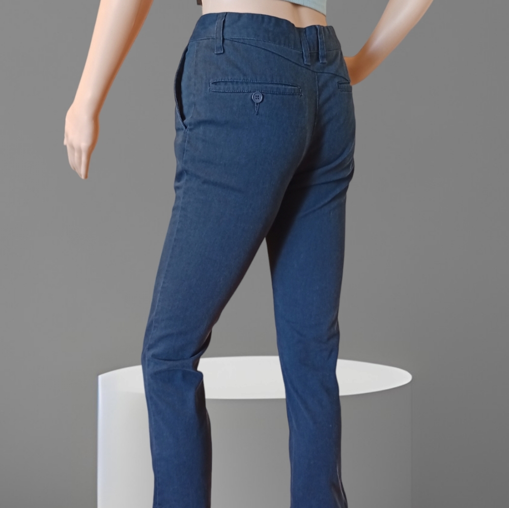 Volcom Frochickie Women's Highrise Pants Dark Blue-Green - Picture 8 of 16